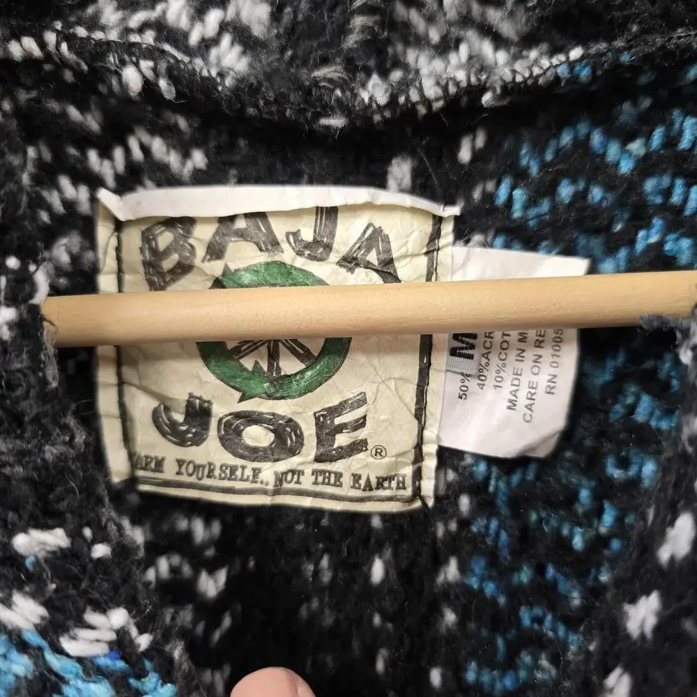 Baja Joe Striped Pullover Hoodie - Casual &‎ Cozy Sweater - Picture 3 of 3